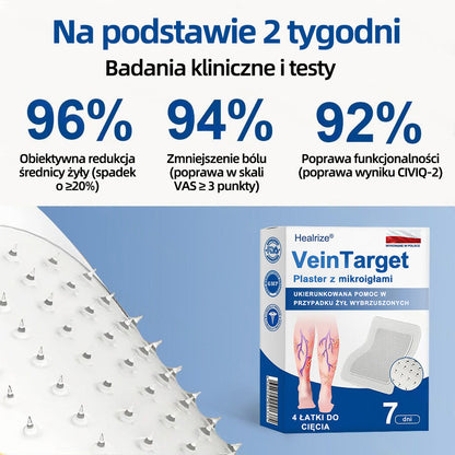 🇵🇱 Healrize® VeinTarget Plaster z mikroigłami |⚡ Natychmiastowa ulga, długotrwałe efekty